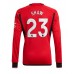 Tanie Strój piłkarski Manchester United Luke Shaw #23 Koszulka Podstawowej 2023-24 Długie Rękawy